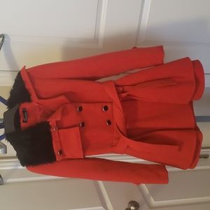 Fashion‎ Classic Collection Girl's Wool Coat w/Belt Size Small